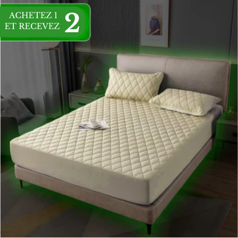 [ACHETEZ 1 RECEVEZ 2] Drap de lit Sleep Confort (Ressentez-vous comme dans un hôtel 5 étoiles !) + CADEAU : 2 Taies d'oreiller.